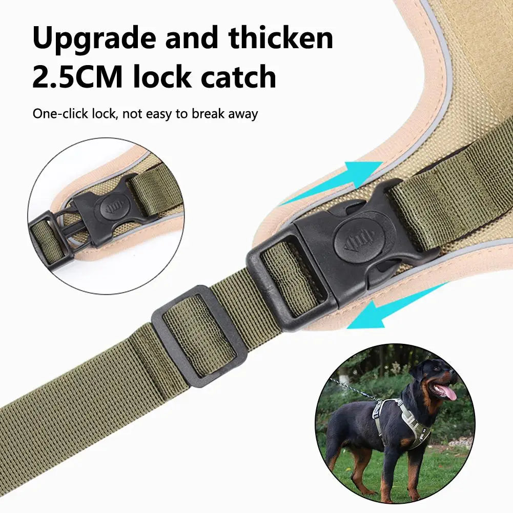 Reflective Labrador Dog Harness NZ | Adjustable Oxford Cloth Vest for Medium & Large Dogs – PawNest
