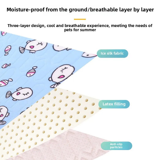 Pet Summer Cooling Latex Pad NZ | Ice Silk Cooling Mat for Dogs & Cats – PawNest