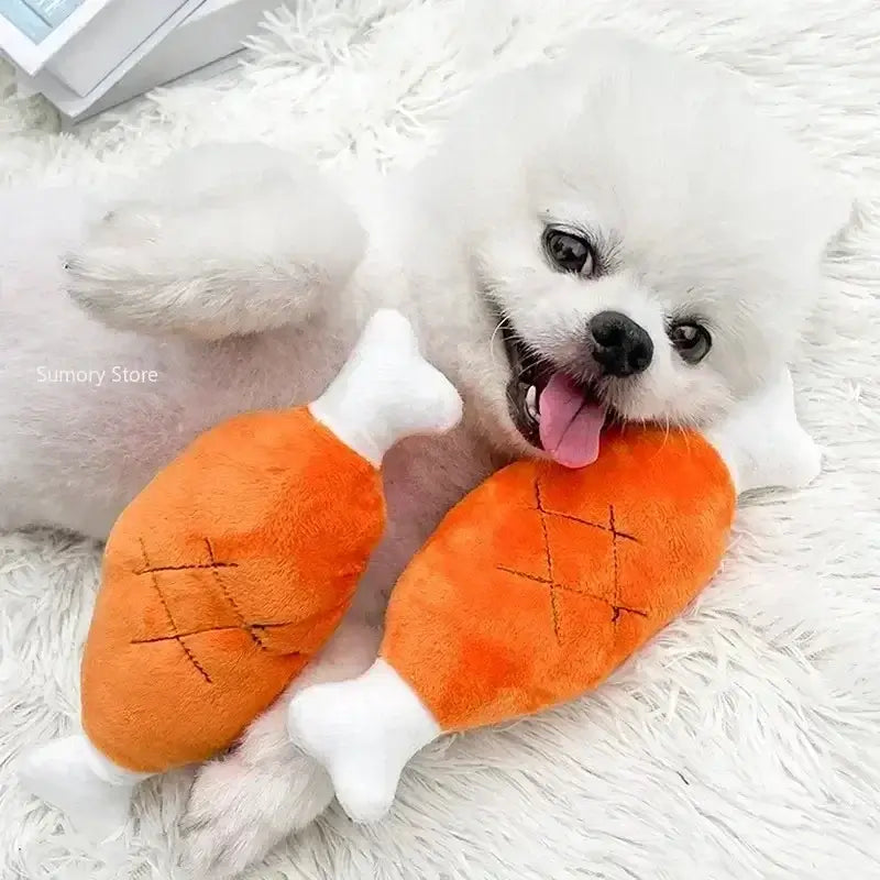 Mini Squeaky Plush Dog Toy NZ | Tough Chew Toy for Small & Medium Dogs & Cats – PawNest