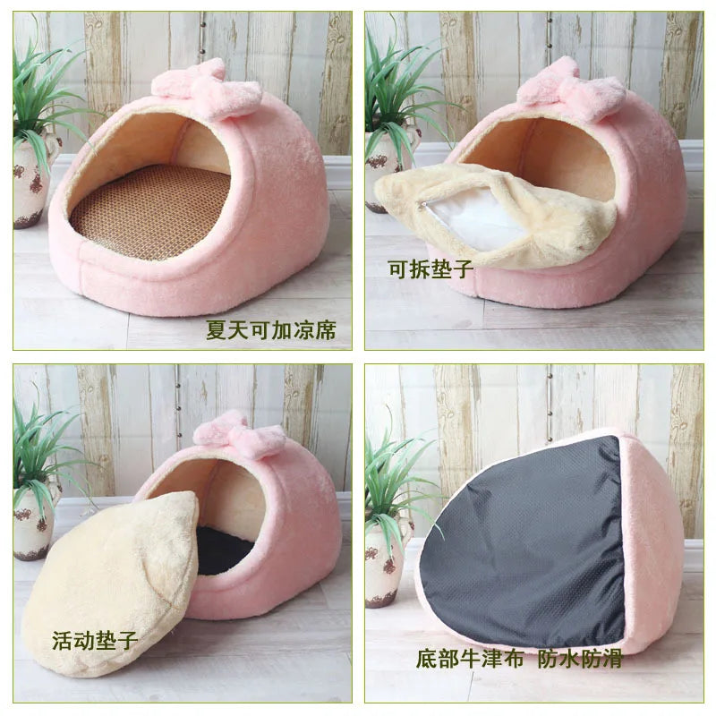 Soft Cozy Pet Dog House NZ | Foldable Portable Sleeping Bed for Small & Medium Dogs & Cats – PawNest