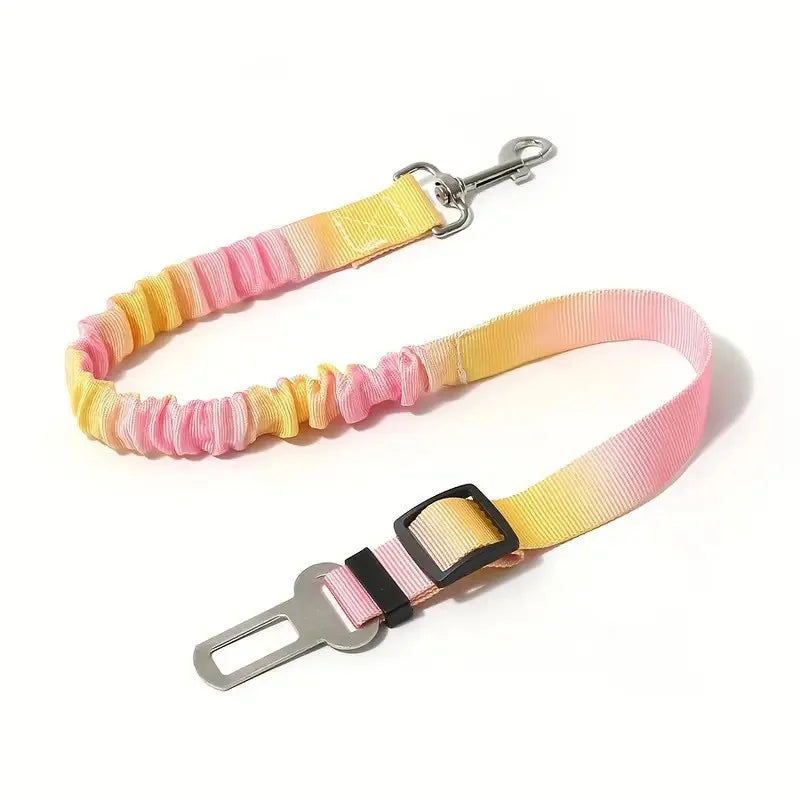 Pet Car Safety Belt for Dogs & Cats – Adjustable Seatbelt Harness for Small & Medium Pets | Travel Buckle Restraint for Safety