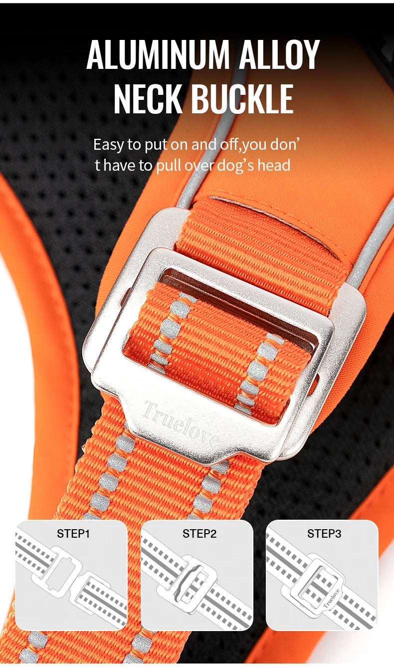 TrueLove No-Pull Reflective Dog Harness NZ | Adjustable & Comfortable Fit – PawNest