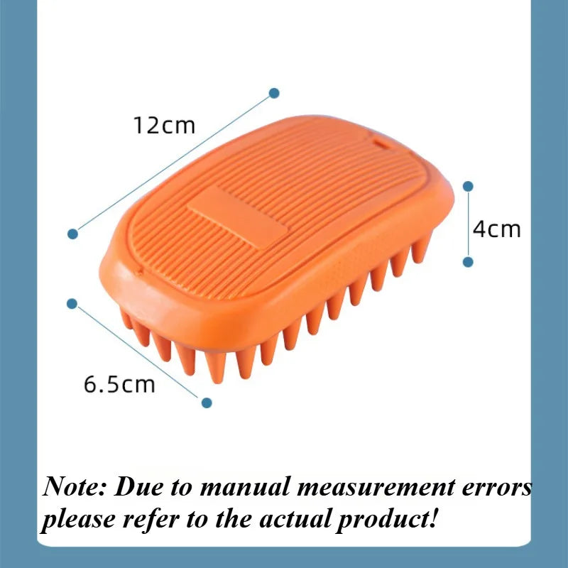 Pet Bath Brush & Rubber Comb – Grooming & Hair Removal for Dogs & Cats | Massage Glove Cleaner | PawNest NZ