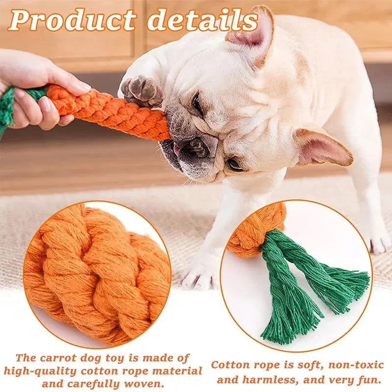 Cartoon Animal Dog Chew Toys NZ | Durable Braided Bite-Resistant Puppy Molar Cleaner – PawNestotton Rope Toy