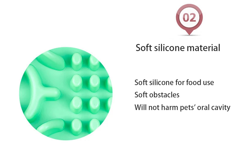 Silicone Bone-Shaped Slow Feeder Bowl NZ | Anti-Skid Leakproof Dog & Cat Feeding Bowl for Training – PawNest