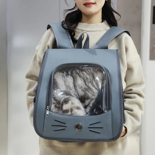 Breathable Cat Carrier Backpack NZ | Portable Travel Bag for Cats & Small Dogs – PawNest