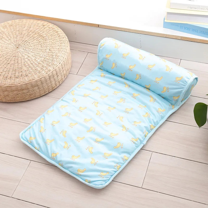 Cooling Pet Mat with Pillow NZ | Non-Slip Dog & Cat Bed for Indoor & Outdoor Use – PawNest