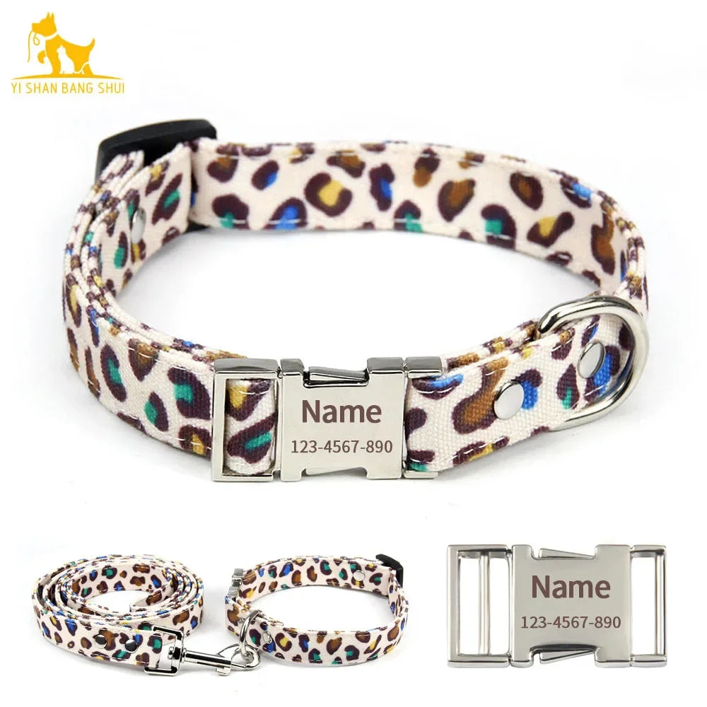 Custom Dog Collar – Free Engraved Nameplate for All Sizes