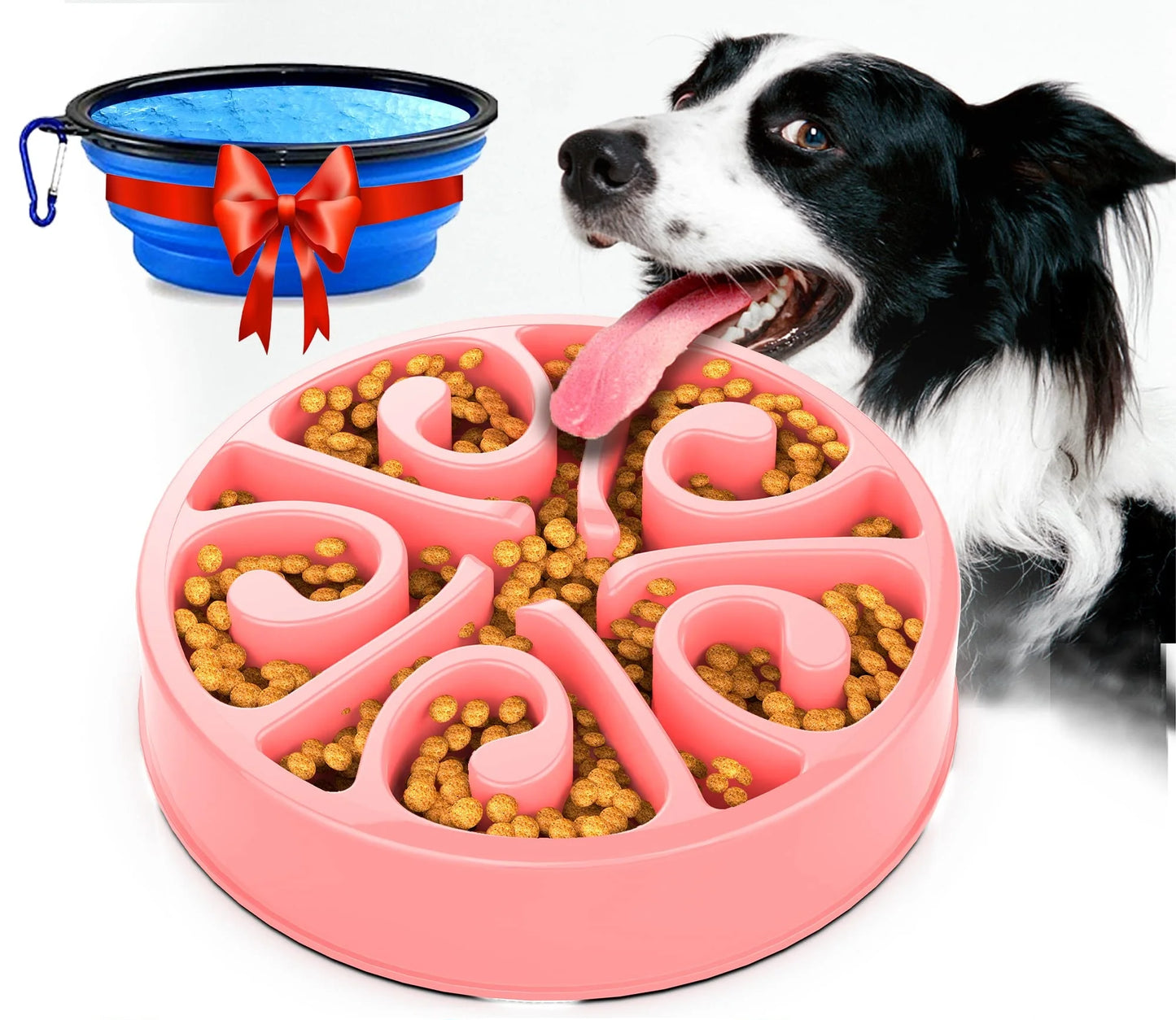 Eco-Friendly Slow Feeder Dog Bowl NZ | Non-Slip, Anti-Gulping Fun Feeding Bowl for All Dog Sizes – PawNest