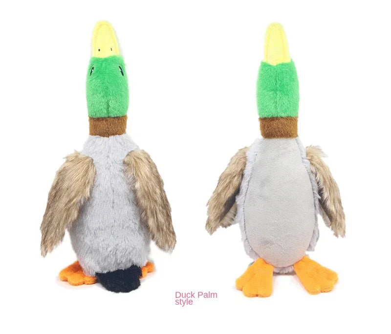 Dog Chew Toy Plush Duck NZ | Squeaky Sound Toy for Teeth Cleaning & Interactive Play – PawNest