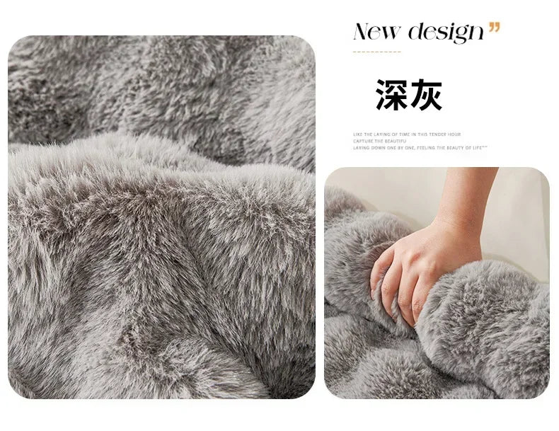 Square Winter Soft Pet Bed NZ | Warm Plush Dog & Cat Sofa with Neck Pillow – PawNest