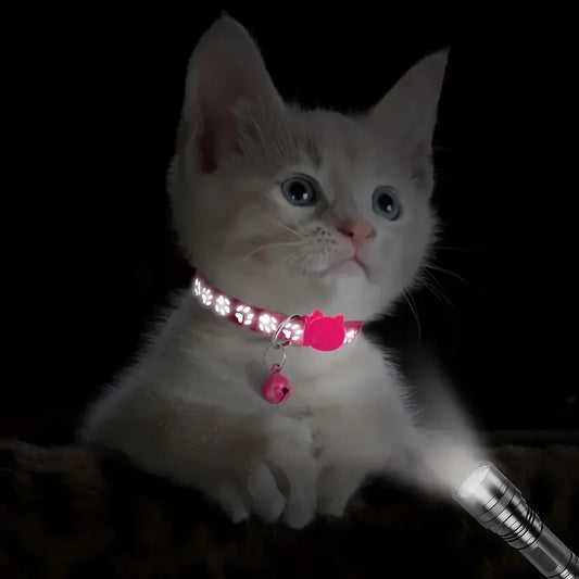 2pcs Reflective Pet Collars – Night Safety Dog & Cat Collars | PawNest NZ
