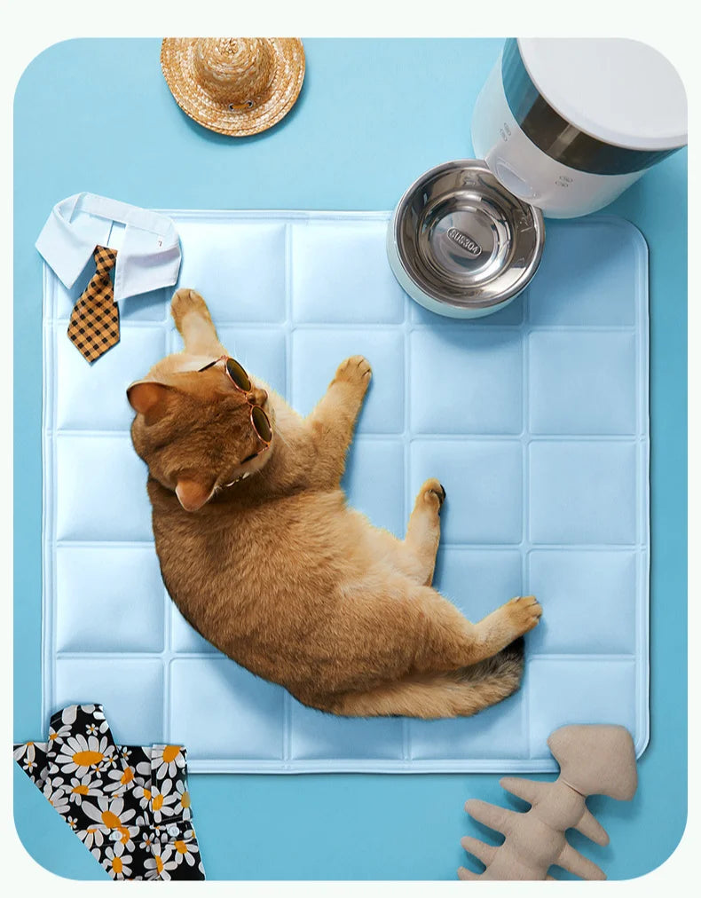 Cooling Ice Pad Pet Nest NZ | Summer Sleeping Mat for Cats & Dogs – Soft Cool Cushion – PawNest