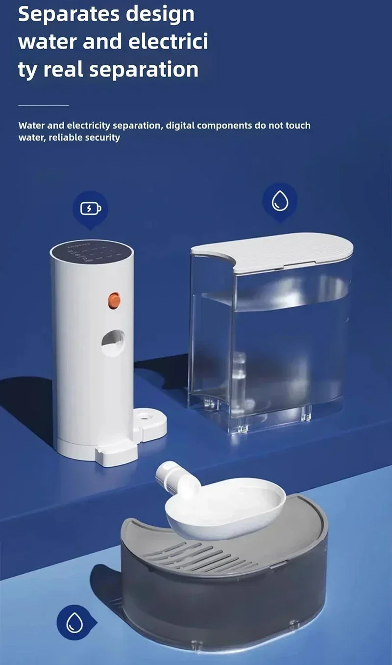 Portable Pet Water Fountain NZ | Plug-Free Automatic Water Dispenser for Cats & Dogs – PawNest
