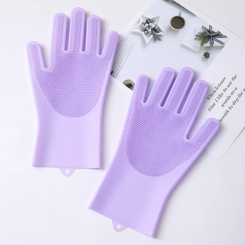 Pet Grooming Gloves – Gentle Bathing, Deshedding & Massage Mitt for Dogs, Cats & Rabbits