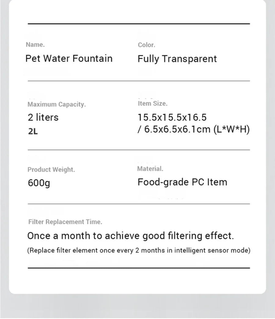 Automatic Pet Water Dispenser NZ | Sensor-Activated Circulating Fountain with Filter – PawNestn pet drinking water