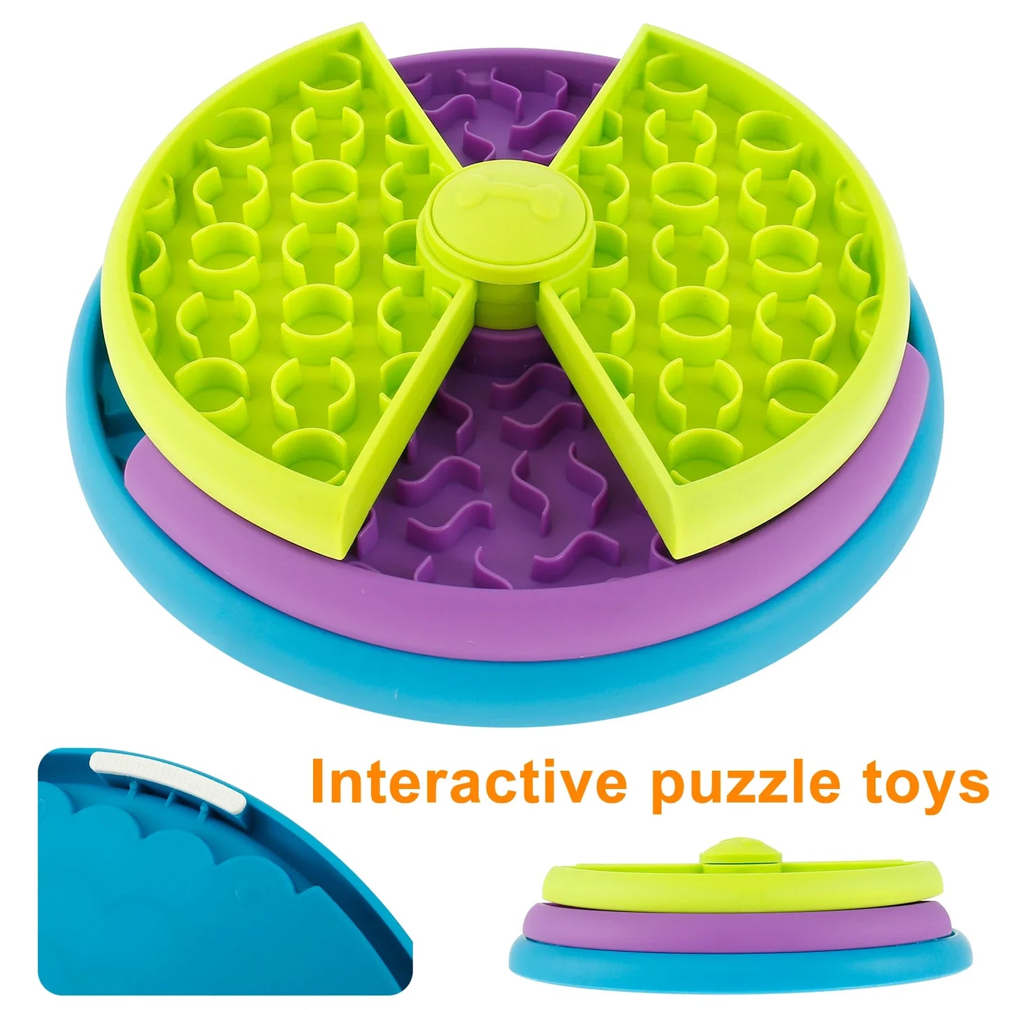 3-Layer Slow Food Bowl NZ | Interactive Puzzle Feeder for Dogs, Choke-Proof & Non-Slip – PawNest