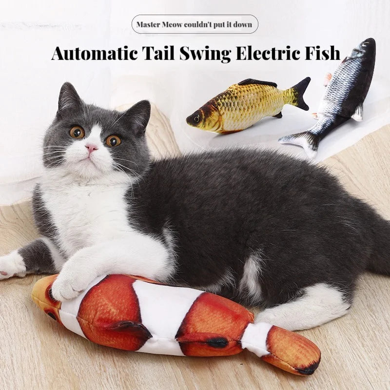 Electric Cat Toy Fish NZ – USB Charging Dancing Fish Toy | PawNest