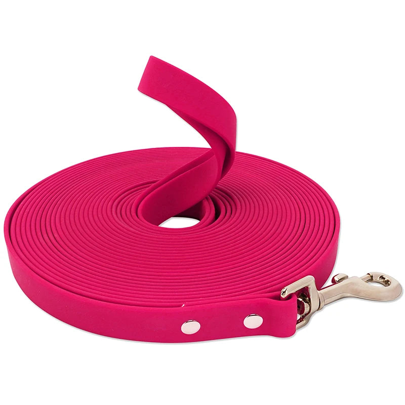 Waterproof Long Dog Leash – PVC Training Lead for Small to Large Dogs | 3m, 5m, 10m, 15m | Easy-Clean Outdoor Walking Rope