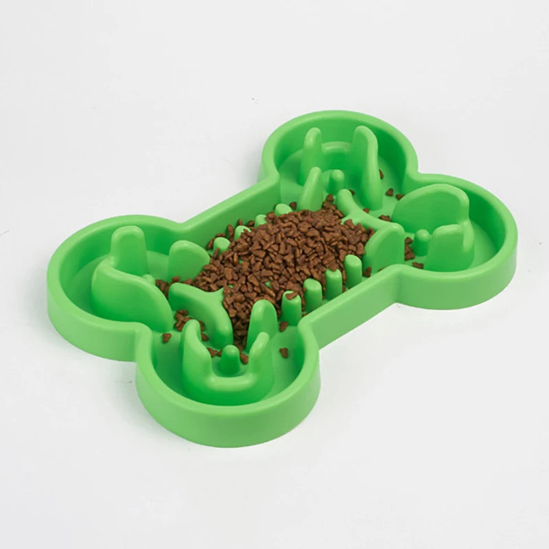 Silicone Bone-Shaped Slow Feeder Bowl NZ | Anti-Skid Leakproof Dog & Cat Feeding Bowl for Training – PawNest