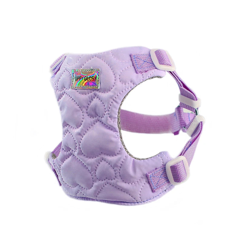 Adjustable Dog Harness NZ | Heart Pattern Nylon Puppy Vest for Small & Medium Dogs – PawNest
