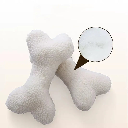 Bone-Shaped Dog Chew Toy NZ | Durable Plush Squeaky Toy for Small & Medium Dogs – PawNest