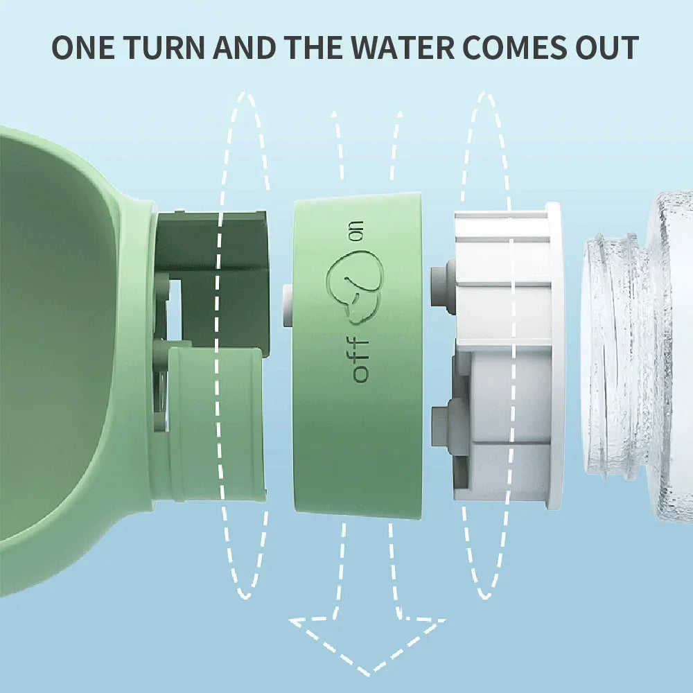 Portable Dog Water Bottle Feeder – Travel Bowl for Pets