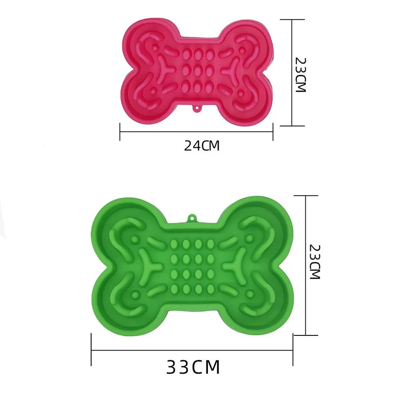 Silicone Bone-Shaped Slow Feeder Bowl NZ | Anti-Skid Leakproof Dog & Cat Feeding Bowl for Training – PawNest