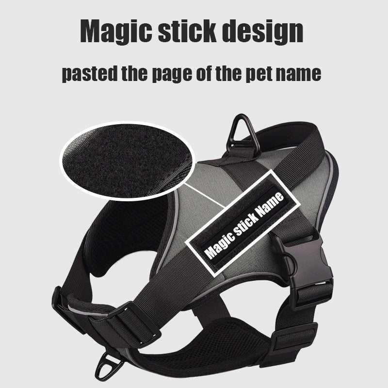 No-Pull Reflective Dog Harness NZ | Breathable Adjustable Vest for Outdoor Walking – PawNest
