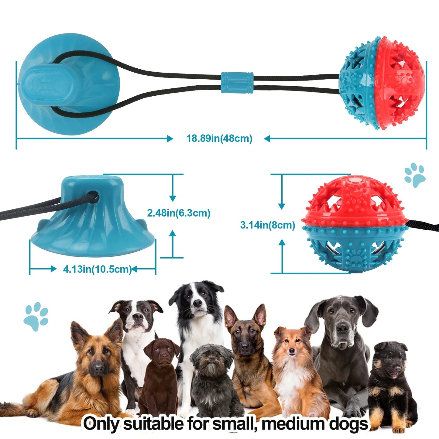 Dog Chew Toy Balls NZ | Rubber Teeth Cleaning & Treat Dispensing Balls for Dogs & Cats – PawNest