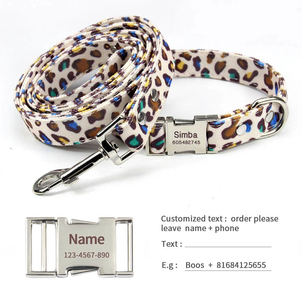 Custom Dog Collar – Free Engraved Nameplate for All Sizes