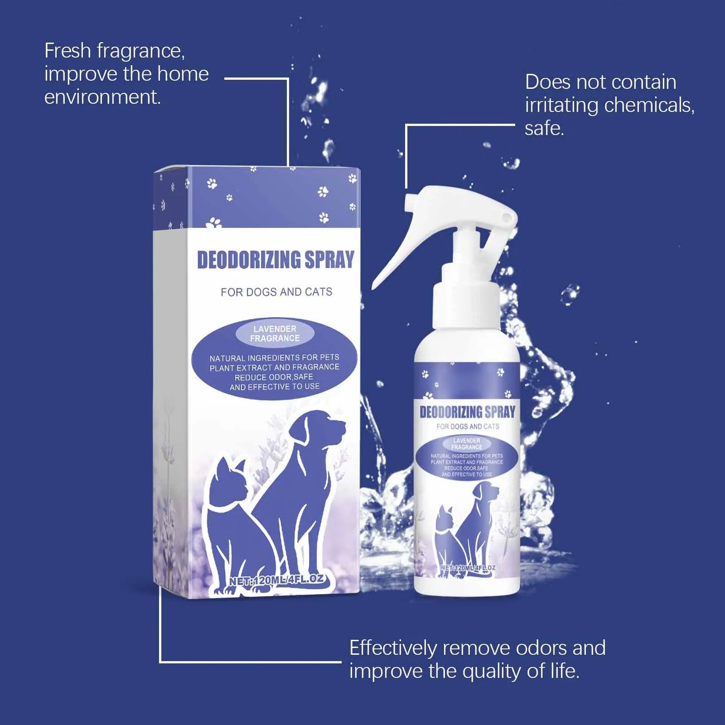 Natural Pet Deodorant Spray NZ | Odor Removal for Dogs & Cats – PawNest