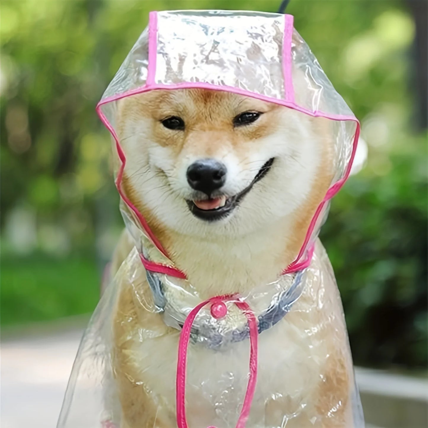 Clear PVC Dog Raincoat NZ | Waterproof Poncho with Snap Closure for Medium Breeds – PawNest