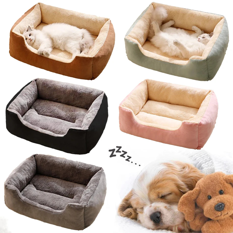 Cat & Dog Bed NZ | Cozy Pet Cushion Basket House for Small Pets – PawNest