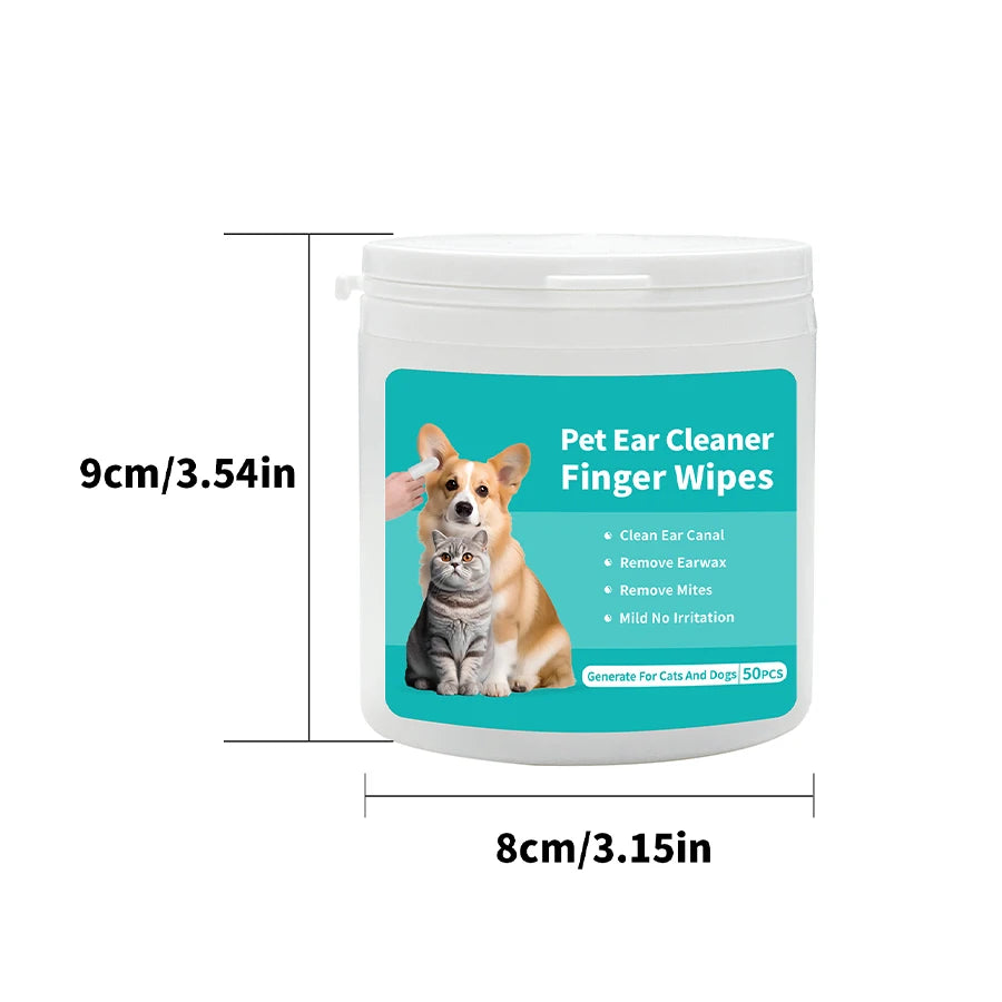 Pet Ear Cleaning Wipes NZ | Finger Wipes for Cats & Dogs – PawNest