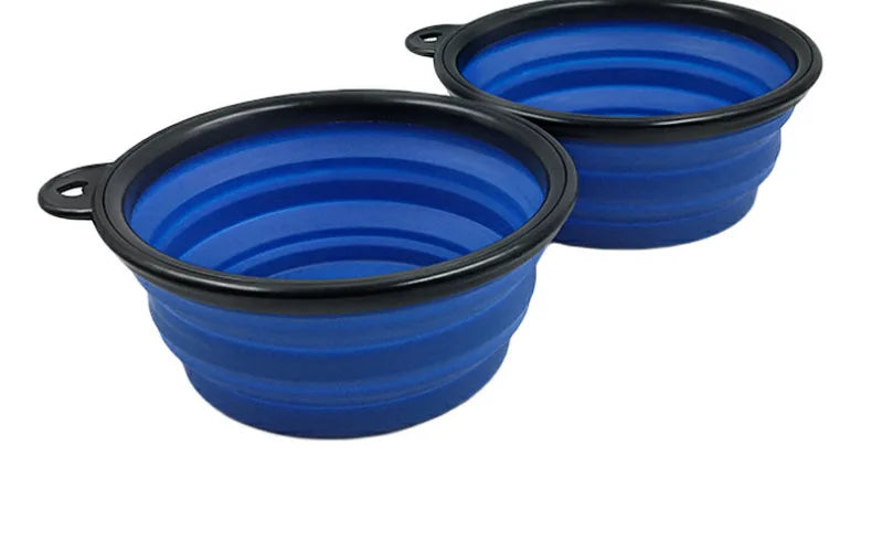 350ml Folding Silicone Dog Bowl – Portable Travel Feeder Dish