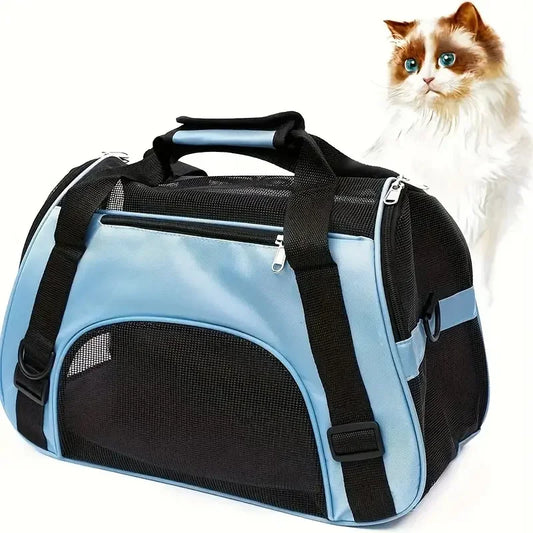Portable Pet Carrier Bag NZ | Breathable Travel Handbag for Small Dogs & Cats – PawNest