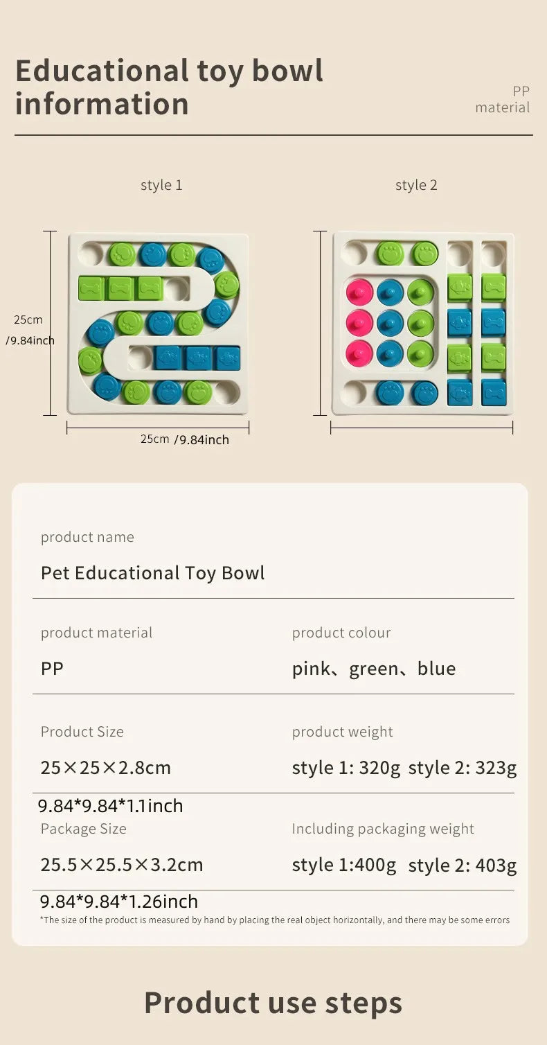 Slow Feeder Dog Puzzle Toy NZ | Interactive IQ Training & Mental Enrichment Feeder – PawNest