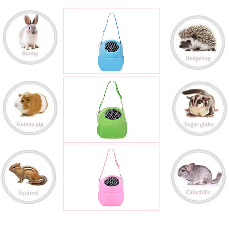 Small Animal Carrier Bag NZ | Breathable Travel Cage for Rabbit, Hamster, Chinchilla, Guinea Pig & Pet Rat – Warm & Portable