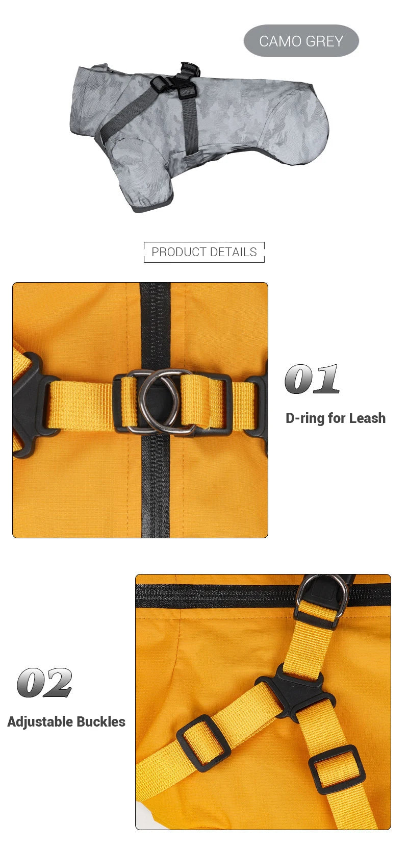 Reflective Waterproof Dog Raincoat NZ | Outdoor Spring Hoodie for Small & Medium Dogs – Rain Protection & Safety