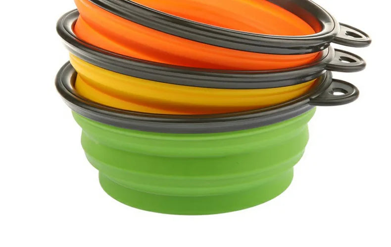 350ml Folding Silicone Dog Bowl – Portable Travel Feeder Dish