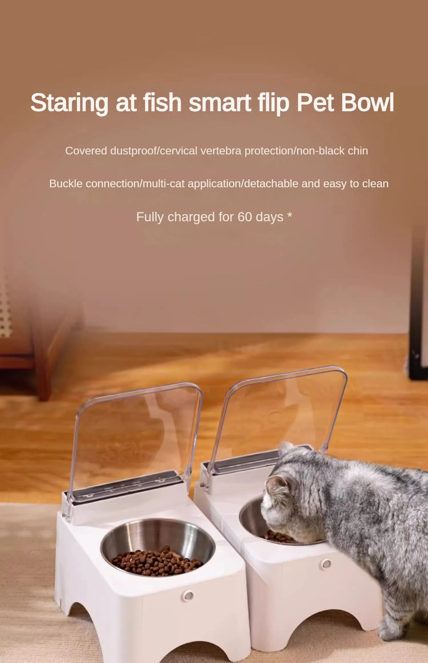 Smart Cat Bowl Feeder NZ | Infrared Sensor Auto-Open Pet Food Dispenser – PawNest