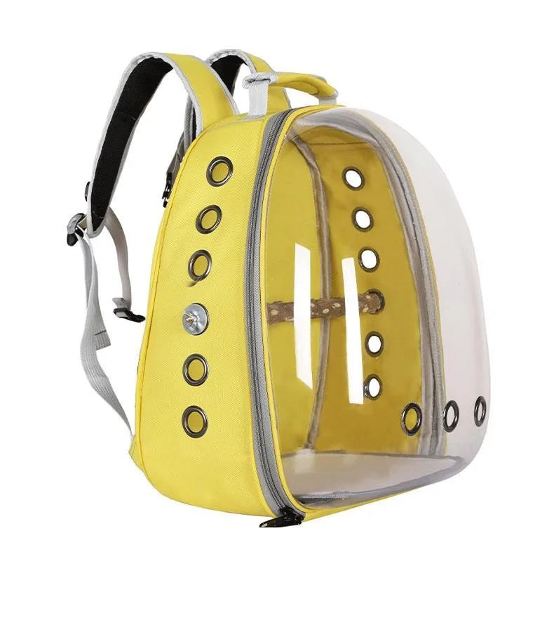 Portable Bird Carrier Bag NZ | Transparent Parrot & Small Pet Backpack for Parakeet, Cockatiel, Bunny Travel – Lightweight & Durable