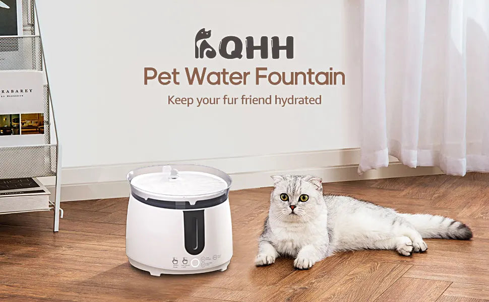 AQHH Wireless Cat Water Fountain NZ | Smart Automatic Fountain with App Control & Easy Cleaning – PawNest