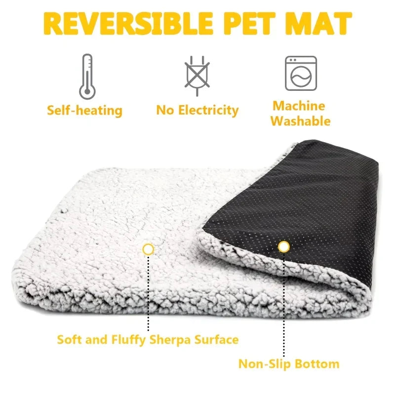 Self-Heating Pet Pad NZ | Washable Waterproof Warm Mat for Dogs & Cats – PawNest