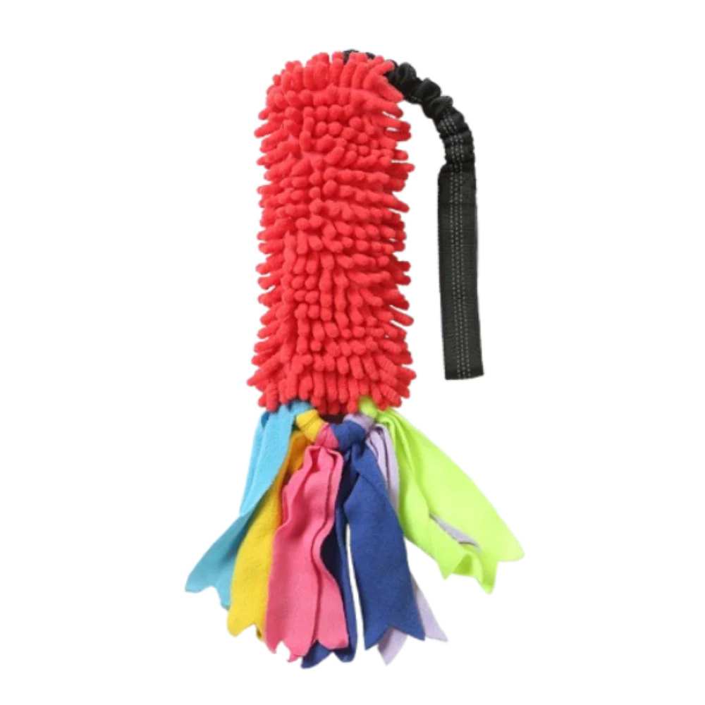 Colorful Plush Squeaky Dog Chew Toy NZ | Interactive Teething & Rope Toy for Boredom Relief – PawNest