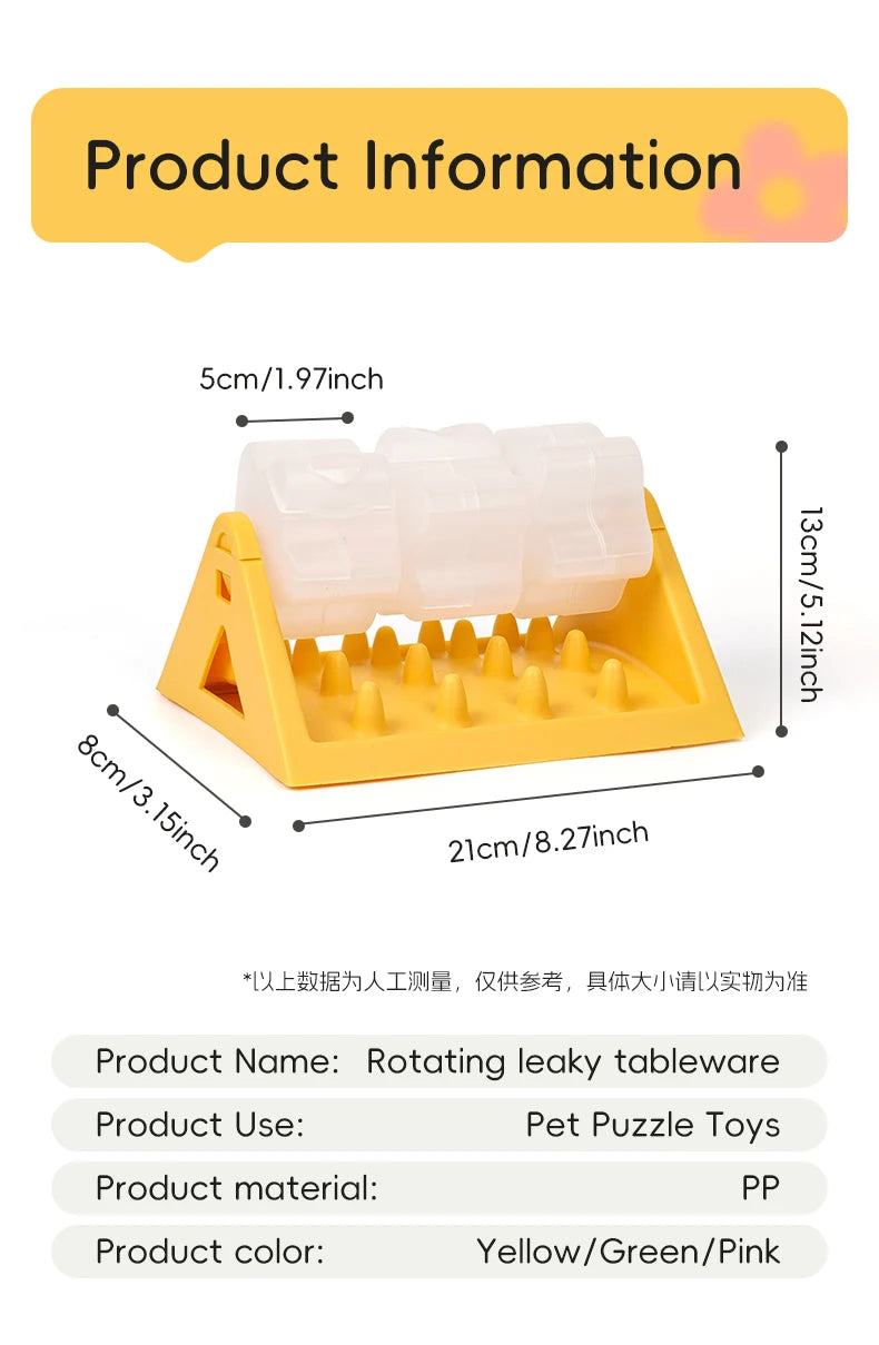 Slow Feeder Dog Puzzle Feeder NZ | Interactive Treat Dispenser & Rotating Food Toy for Dogs & Cats – PawNest