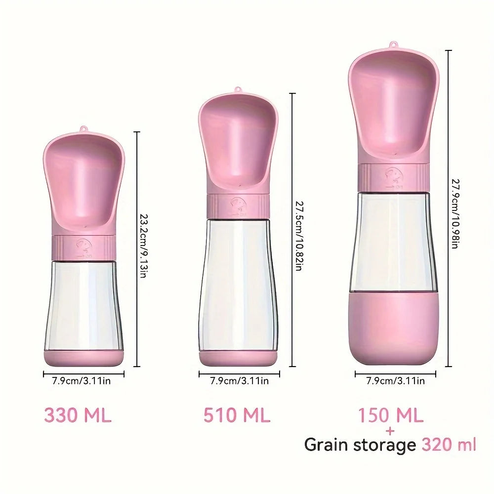 Portable Dog Water Bottle & Bowl Dispenser – Leakproof Outdoor Pet Water Cup