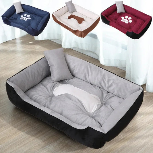 Soft Sofa Dog Bed NZ | Warm Fleece Pet Bed with Waterproof Bottom – Small to Large Dogs & Cats – PawNest
