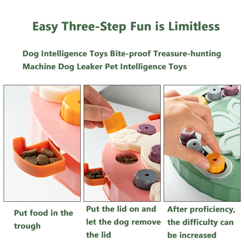 Dog Puzzle Slow Feeder Bowl NZ | Interactive IQ Training Toy & Food Dispenser for Dogs & Cats – PawNest